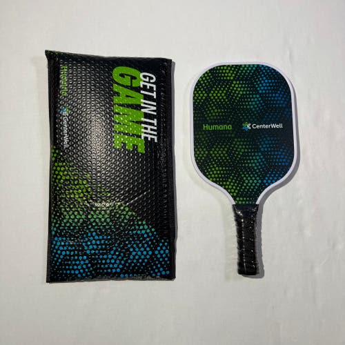 Brand New Humana CenterWell Pickleball Paddle w/ Storage Envelope, Collectible