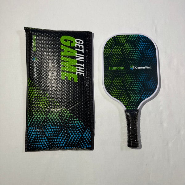 Brand New Humana CenterWell Pickleball Paddle w/ Storage Envelope, Collectible