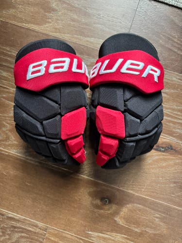 Bauer Supreme Mach Gloves 14" Pro Stock (New) Carolina Hurricanes
