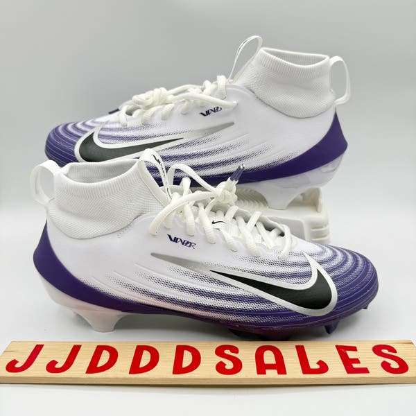 Nike Air Zoom Vapor Pro 1 Football Cleats White Purple HM8850-101