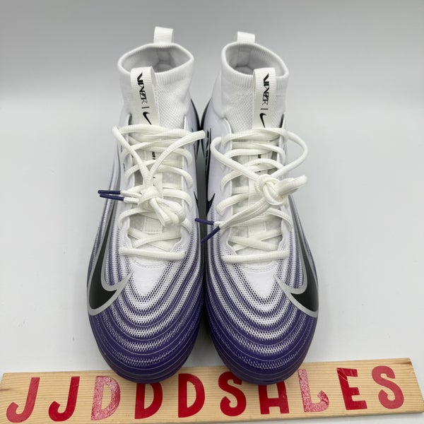 Nike Air Zoom Vapor Pro 1 Football Cleats White Purple  display picture 1