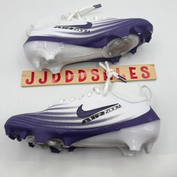 Nike Air Zoom Vapor Pro 1 Football Cleats White Purple  display picture 2