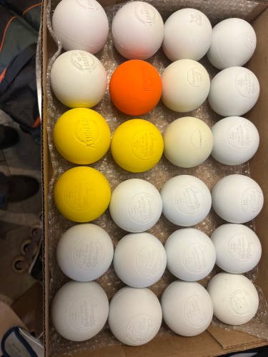 28 new and lightly used lacrosse balls