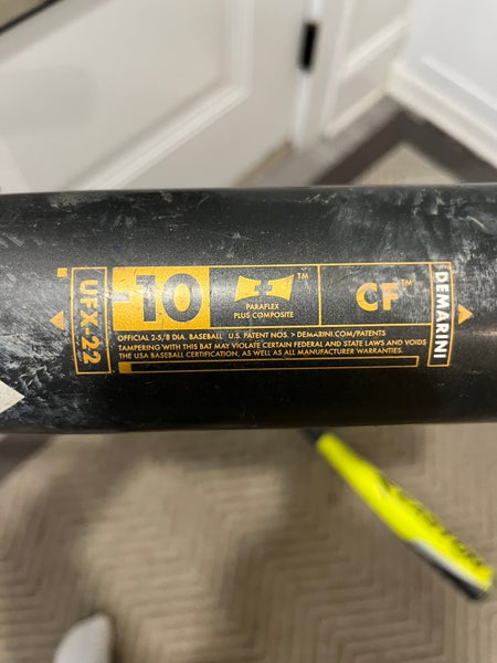 DeMarini CF Composite USABat Certified Bat (-10) 21 oz 31" (Used)