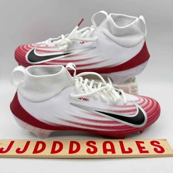 Nike Air Zoom Vapor Pro 1 Football Cleats White Crimson Red 