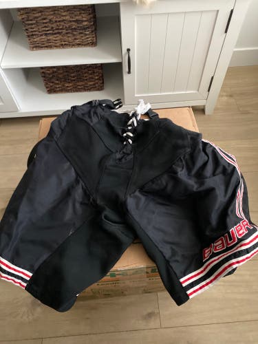 Black Large Bauer Pant Shell Pro Stock (Used)