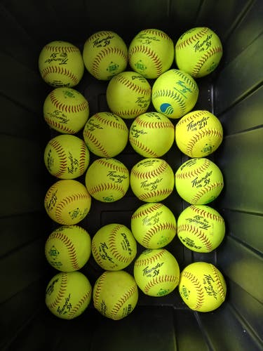23 Softballs (Used), Dudley Thunder 12'