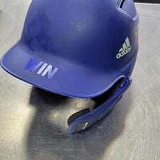 Used Adidas HELMET WITH JAW Batting Helmet No Mask Navy Blue One Size 11497-S000152554