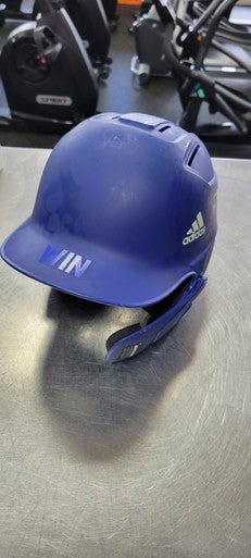 Used Adidas HELMET WITH JAW Batting Helmet No Mask Navy Blue One Size 11497-S000152554