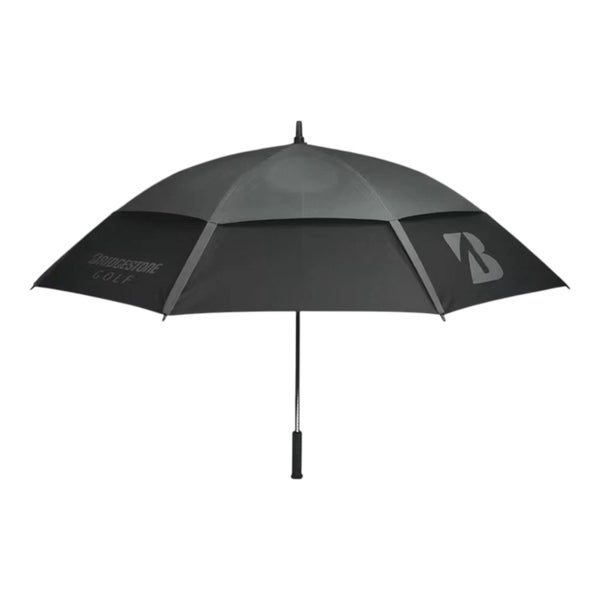 BRIDGESTONE GOLF 62 DUAL CANOPY 2025 TOUR UMBRELLA GREY/BLACK