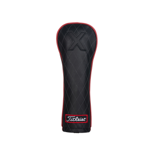 TITLEIST LEATHER HYBRID HEADCOVER JET BLACK
