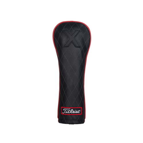 TITLEIST LEATHER HYBRID HEADCOVER JET BLACK