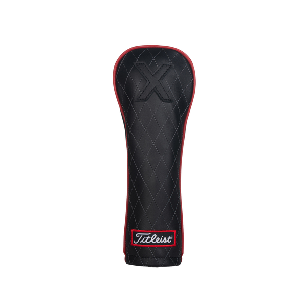 TITLEIST LEATHER HYBRID HEADCOVER JET BLACK