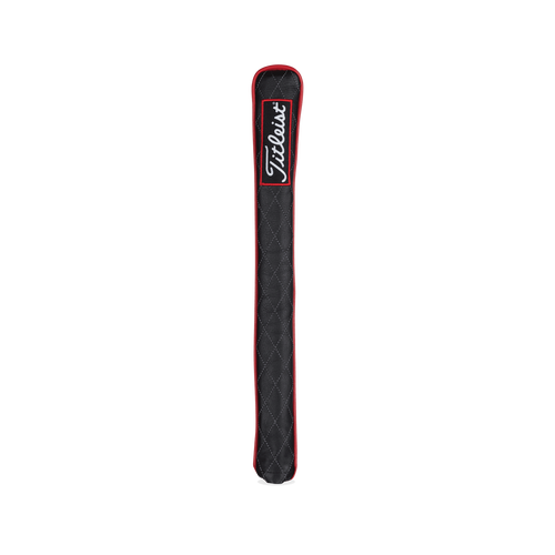 TITLEIST LEATHER ALIGNMNET STICK HEADCOVER JET BLACK