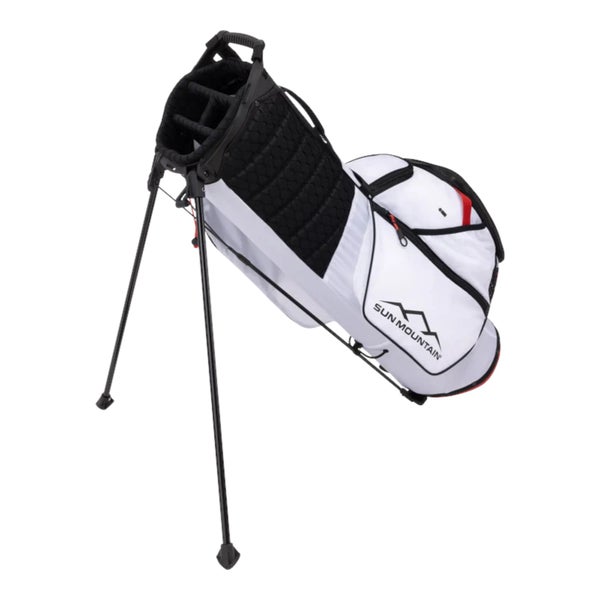 SUN MOUNTAIN PHENOM JUNIOR STAND BAG WHITE/BLACK/RED