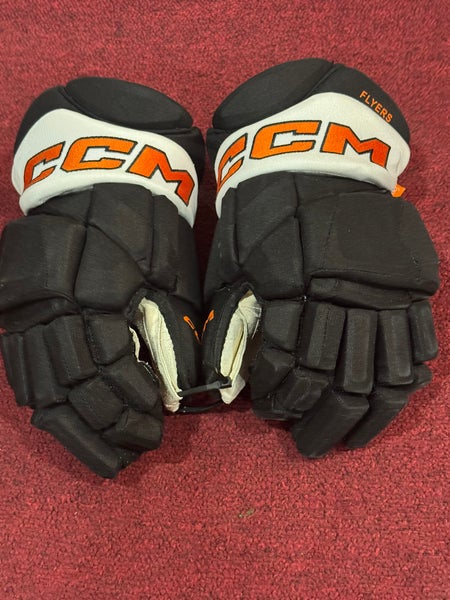 Philadelphia Flyers CCM Jetspeed Gloves 15" Pro Stock Item#FY15G