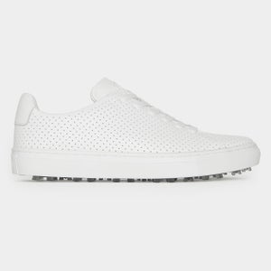 G/FORE WOMENS DURF PERFORATED LEATHER GOLF SHOE SNOW