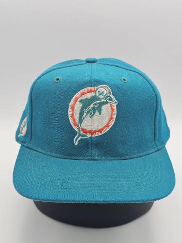 Vintage Miami Dolphins 100% Wool American Needle Blockhead Sports Hat Snapback