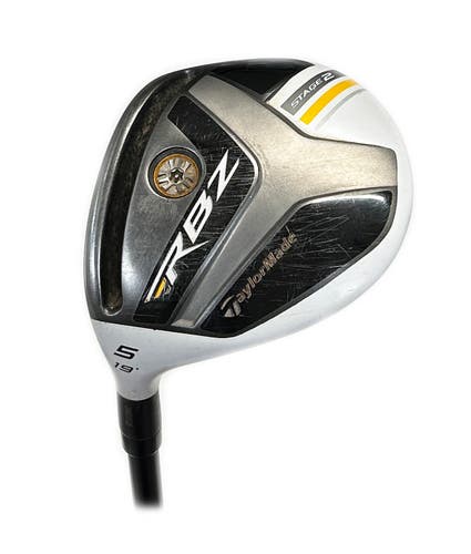 LH TaylorMade RBZ Stage 2 19* 5 Fairway WoodGraphite Rocket Fuel 60g Senior Flex