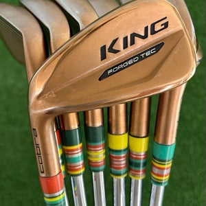 LH Cobra King Forged Tec Copper Iron Set 5-G / NS Pro Modus Tour 115 Extra Stiff