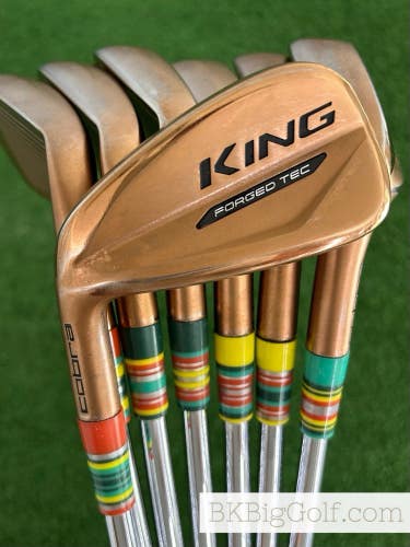 LH Cobra King Forged Tec Copper Iron Set 5-G / NS Pro Modus Tour 115 Extra Stiff