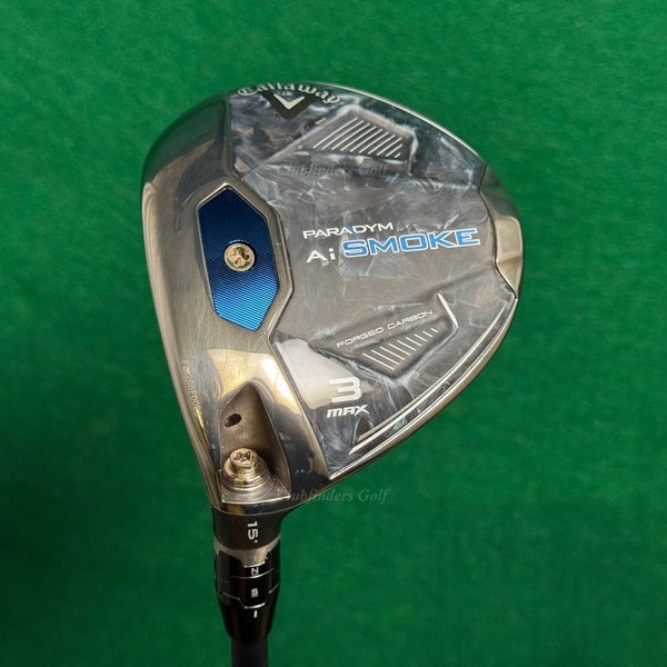 LH Callaway Paradym Ai Smoke Max 15 Fairway Wood 3 Tensei 1K Black 75 Stiff /HC