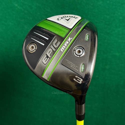 Callaway EPIC MAX Fairway Wood 3 UST ProForce V2 5F3 Graphite Regular w/HC