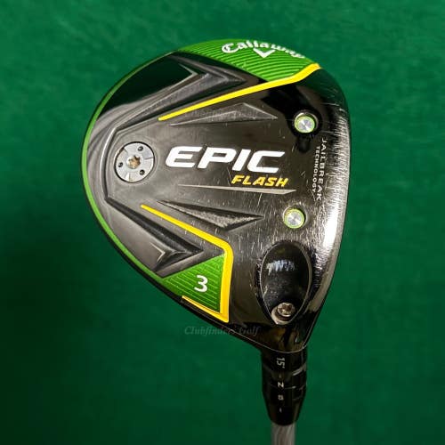 Callaway EPIC Flash 15 Fairway Wood 3 Project X Even Flow 6.0-S 65G Stiff w/HC