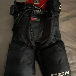 Black Junior Medium CCM JetSpeed FT485 Hockey Pants (Used)