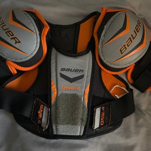 Used Bauer One.4 Youth Medium Hockey Shoulder Pads