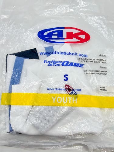 White Youth Small Athletic Knit HS2100 Socks (New) Maine White - 341