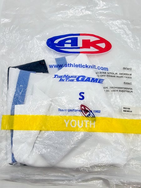 White Youth Small Athletic Knit HS2100 Socks (New) Maine White - 341