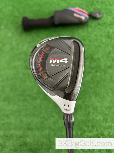 Taylormade M4 Rescue 22 Degree 4 Hybrid w Headcover / Stiff