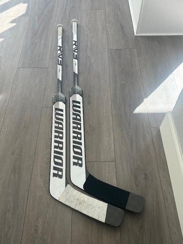 (2) Senior Warrior Ritual V3 Pro+ Regular Goalie Stick 26" Paddle (New and Newish)