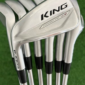 LH Cobra King Forged Tec One Length Iron Set 5-G / KBS $-Taper Lite Stiff