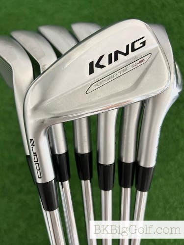 LH Cobra King Forged Tec One Length Iron Set 5-G / KBS $-Taper Lite Stiff