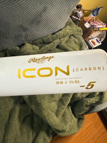 2024 RAWLINGS ICON Composite USSSA Certified Bat (-5) 25 oz 30" (Used)