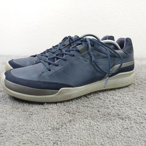 ECCO Biom Hybrid Hydromax Spikeles Golf Shoes Mens Size 44 EU Blue Leather