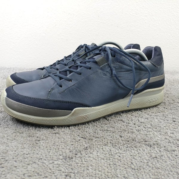 ECCO Biom Hybrid Hydromax Spikeles Golf Shoes Mens Size 44 EU Blue Leather