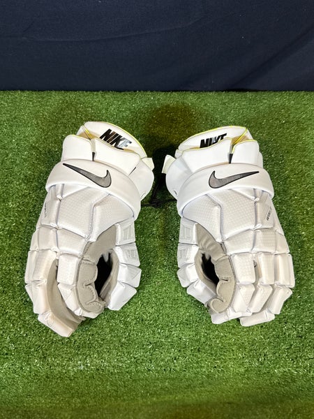 New Nike Vapor Elite Lacrosse Gloves Large (White)