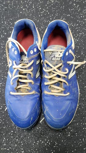 Used New Balance 4040 BB/SB Cleats Royal Blue Senior 11.5 11849-S000032278