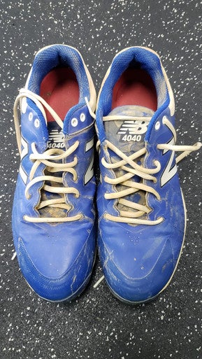 Used New Balance 4040 BB/SB Cleats Royal Blue Senior 11.5 11849-S000032278