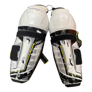 Used CCM SUPER TACKS AS1 Youth Shin Guards White 8" 11375-S000366573