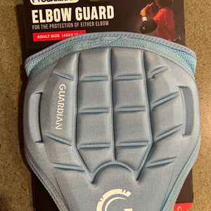 (New) BASEBALL BATTERS PROTECTIVE BATTING ELBOW GUARD ADJUSTABLE ADULT, COLUMBIA BLUE