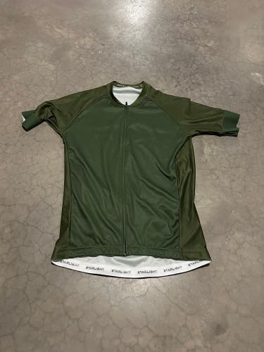 Olive Green XL Men's Black Bibs Cycling Jersey (Used)