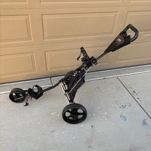 LTY Black Unisex folding lightweight Push Cart (Used)