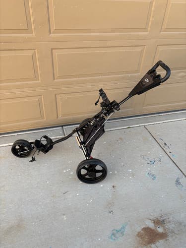 LTY Black Unisex folding lightweight Push Cart (Used)