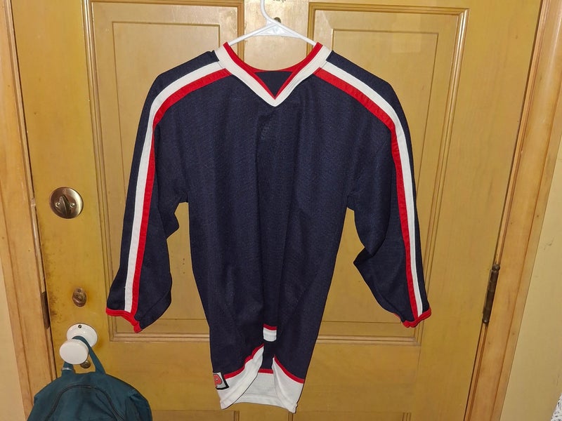 Blank Columbus Blue Jackets boys jersey L/XL