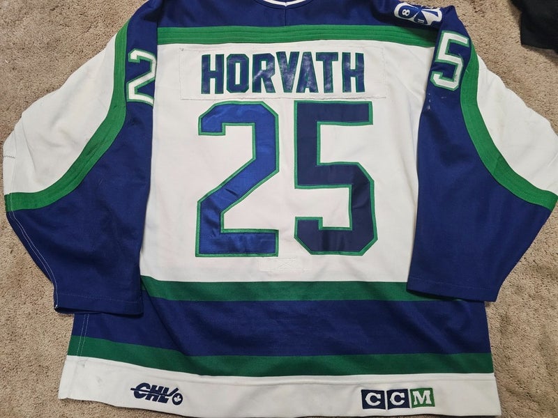 JASON HORVATH 92-94 Swift Current Broncos WHL Game Worn Used Hockey Jersey