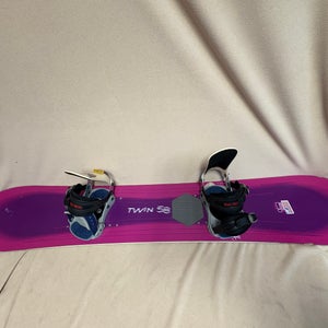 Unisex Burton Twin 58 Snowboard 155CM All Mountain With Bindings True Twin (Used)